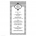 Mademoiselle Polka Dot Black Menu Card