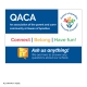 Queen of Apostles Community Association (QACA) Poster with school emblem, and house colours
