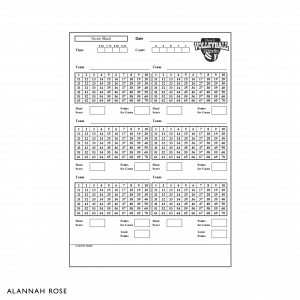 Umpire Score Sheets