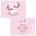 Two Little Birds Pink Save the Date Card