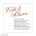 Metallic Lookalike Copper Gift Registry Card