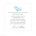 Butterfly Garden Turquoise Gift Registry Card