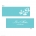 Butterfly Garden Turquoise Place Card