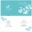 Butterfly Garden Turquoise Wedding Invitation