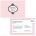 Mademoiselle Polka Dot Blush RSVP Postcard