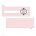 Mademoiselle Polka Dot Blush Place Card