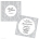 Modern Whimsy Grey Wedding Invitation