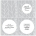 Modern Whimsy Grey Wedding Invitation