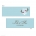 Two Little Birds Blue Place Card