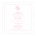 Pink Embellish Wedding Invitation