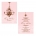 Chantilly Chandelier Pink A6 Wedding Invitation