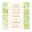 Lime Tapestry Wedding Invitation