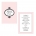 Mademoiselle Polka Dot Blush A6 Wedding Invitation